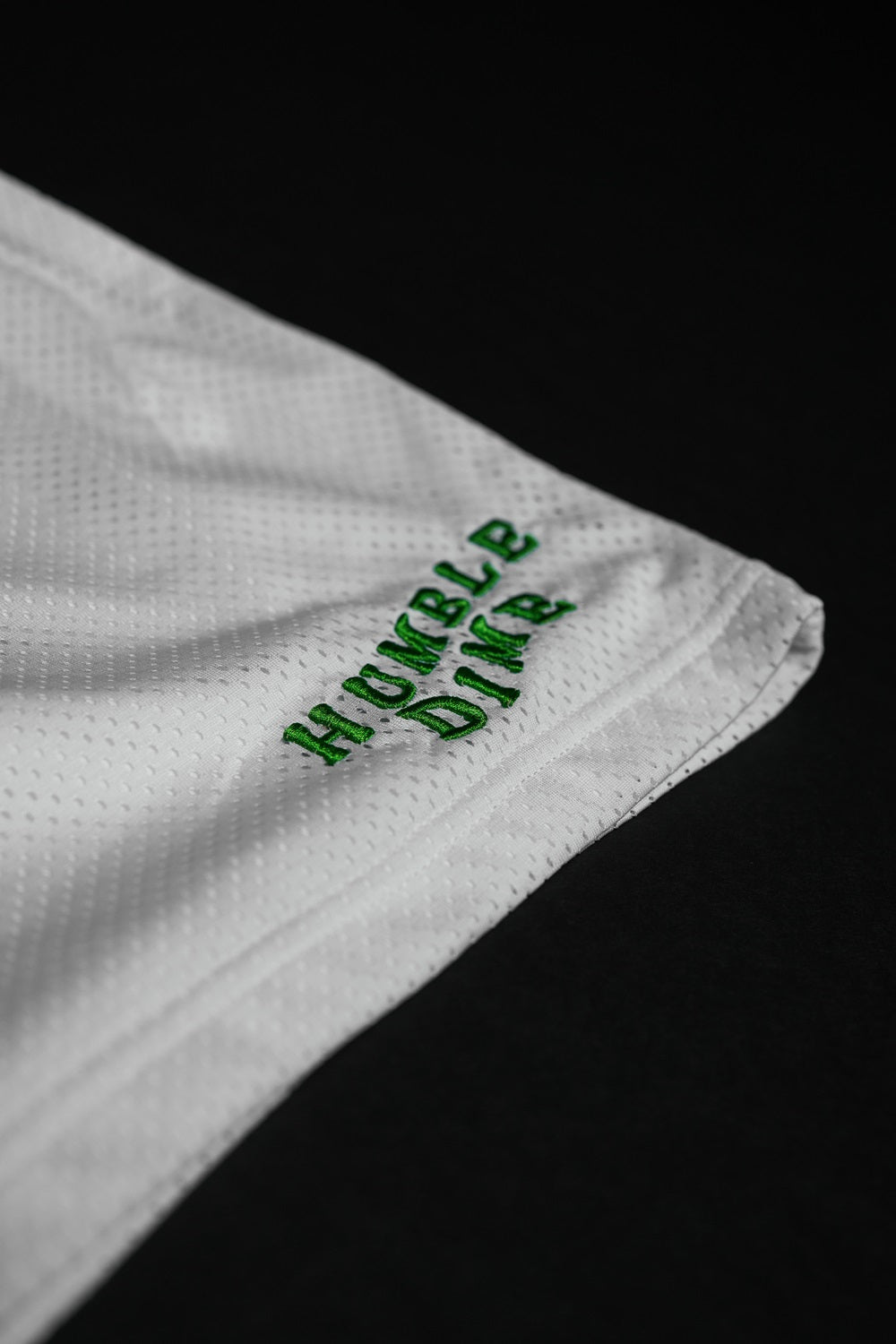 White/Green Mesh Shorts